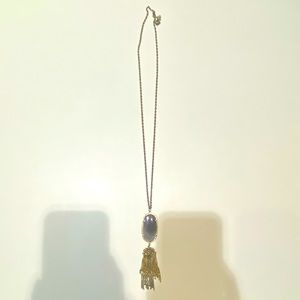 Kendra Scott Rayne Necklace with grey stone